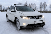 Nissan Murano 2008–2014 Frontbøjle ST015 Black (rustfrit stål) foto 1