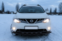 Nissan Murano 2008–2014 Frontbøjle ST015 Black (rustfrit stål) foto 2