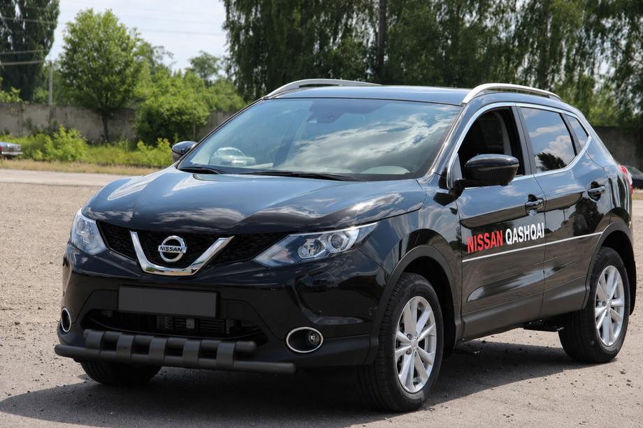Nissan Qashqai 2007–2010 Frontbøjle ST015 Black (rustfrit stål) Image
