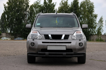 Nissan X-trail T31 2007–2014 Frontbeskyttelse ST015/2 Black (rustfrit stål) foto 3