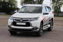 Mitsubishi Pajero Sport 2015– Frontbeskyttelse ST016 Black (rustfrit stål) foto 2