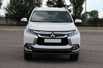 Mitsubishi Pajero Sport 2015– Frontbeskyttelse ST016 Black (rustfrit stål) foto 3