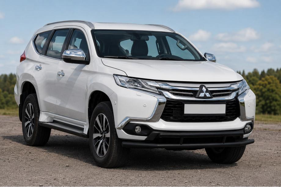 Mitsubishi Pajero Sport 2015– Frontbeskyttelse ST016 Black (rustfrit stål) Image