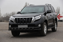 Toyota Land Cruiser Prado 150 2009–2023 Frontbøjle ST016-2 Black (rustfrit stål) foto 2
