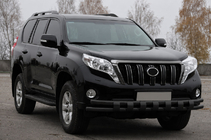 Toyota Land Cruiser Prado 150 2009–2023 Frontbøjle ST016-2 Black (rustfrit stål) foto 3