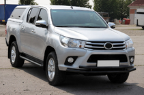 Toyota Hilux 2015– Frontbeskyttelse ST018 Black (rustfrit stål) foto 3