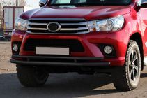 Toyota Hilux 2015– Frontbeskyttelse ST018 Black (rustfrit stål) foto 4