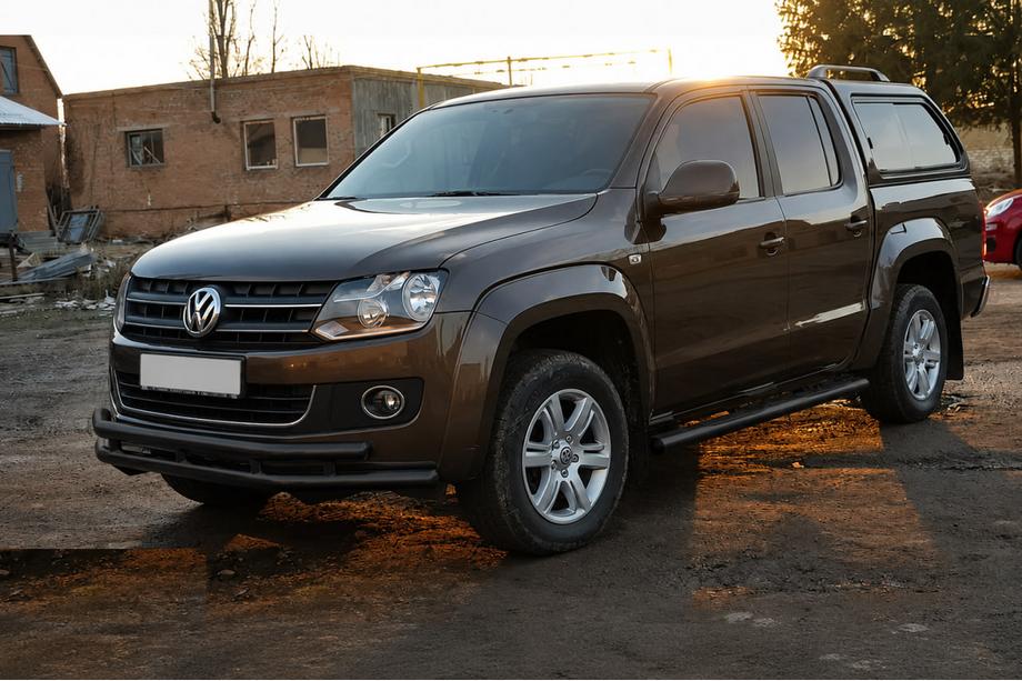Volkswagen Amarok 2010–2022 Frontbøjle ST018-2 Black (rustfrit stål) Foto 3