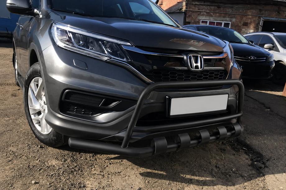 Honda CRV 2012–2016 Frontbøjle WT003-ST-V2 Black (rustfrit stål) Image
