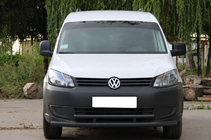 Volkswagen Caddy 2010–2015 Front dobbelt bullbar 60/48 mm sort (rustfrit stål) foto 1