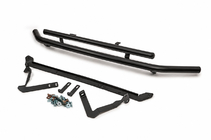 Volkswagen Caddy 2010–2015 Front dobbelt bullbar 60/48 mm sort (rustfrit stål) foto 2