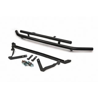 Front dobbelt bullbar 60/48 mm sort (rustfrit stål) foto 2