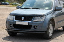 Suzuki Grand Vitara 2005–2017 Forreste dobbeltbøjle 60/42 mm sort (rustfrit stål) foto 2