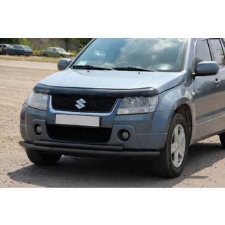 Forreste dobbeltbøjle 60/42 mm sort (rustfrit stål) Suzuki Grand Vitara 2005–2017 foto 2