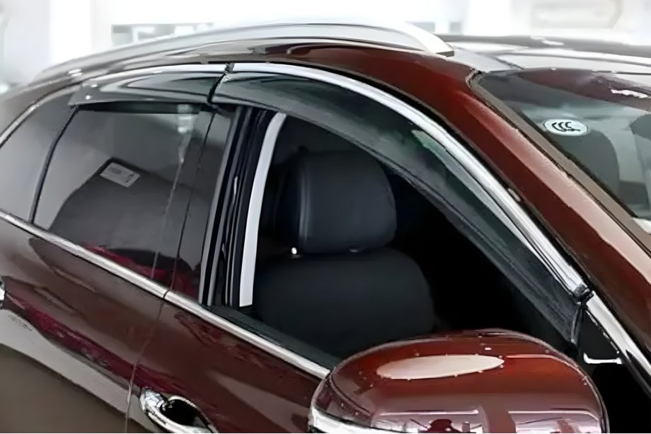Lexus LS 2007–2017 Vindafvisere til sideruder med kromliste Long (HIC, 4 stk.) Image