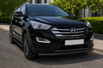 Hyundai Santa Fe 3 2012–2018 Frontbøjle ST014 Black (rustfri) foto 1