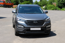 Hyundai Santa Fe 3 2012–2018 Frontbøjle ST014 Black (rustfri) foto 3