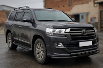 Toyota Land Cruiser 200 2007–2021 Frontbøjle ST015 Black (2015+, rustfrit stål) foto 2
