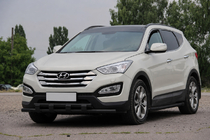 Hyundai Santa Fe 3 2012–2018 Frontbøjle ST015 Black (rustfrit stål) foto 2