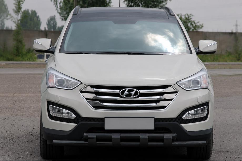 Hyundai Santa Fe 3 2012–2018 Frontbøjle ST015 Black (rustfrit stål) Image