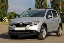 Renault Sandero 2013–2022 Frontbøjle ST015 Black (rustfrit stål) foto 1