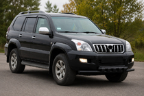 Toyota Land Cruiser Prado 120 2002–2009 Frontbøjle ST015 Black (rustfrit stål) foto 2