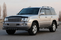 Toyota Land Cruiser 100 1998–2007 Frontbøjle ST015 Black (rustfrit stål) foto 2