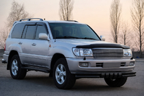 Toyota Land Cruiser 100 1998–2007 Frontbøjle ST015 Black (rustfrit stål) foto 3