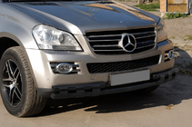 Mercedes GL-klasse X164 2006–2012 Frontbøjle ST015 Black (rustfrit stål) foto 3