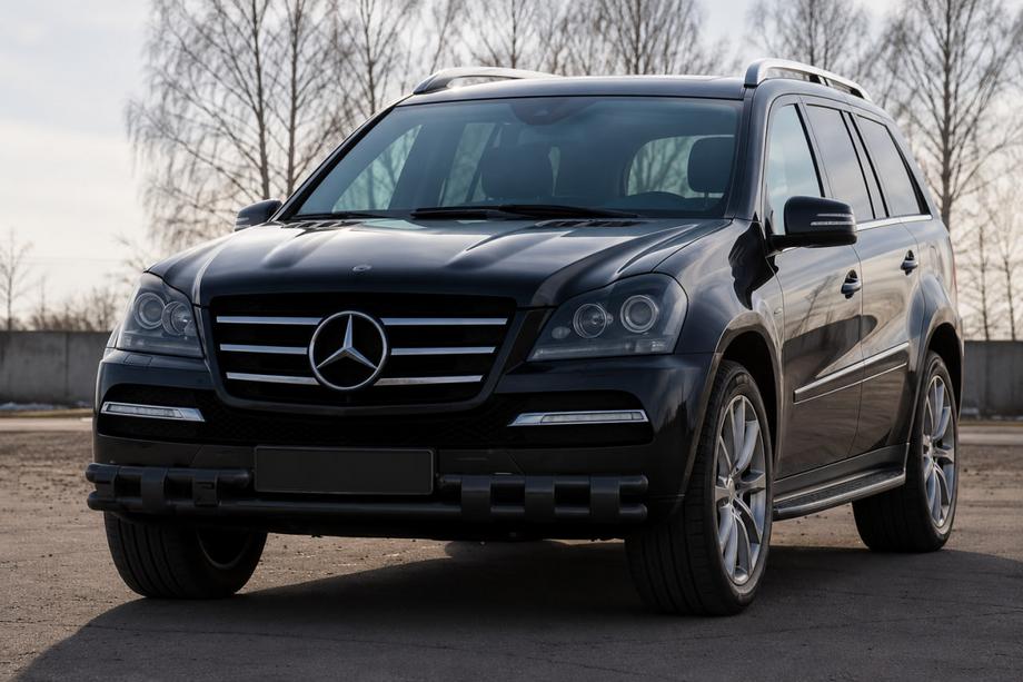 Mercedes GL-klasse X164 2006–2012 Frontbøjle ST015 Black (rustfrit stål) Image