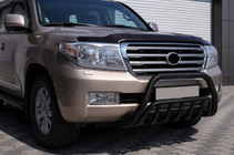 Toyota Land Cruiser 200 2007–2021 Frontbøjle WT002 Black (rustfrit stål) foto 2