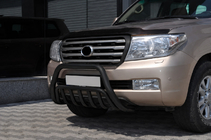 Toyota Land Cruiser 200 2007–2021 Frontbøjle WT002 Black (rustfrit stål) foto 3
