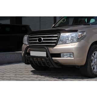 Frontbøjle WT002 Black (rustfrit stål) Toyota Land Cruiser 200 2007–2021 foto 3