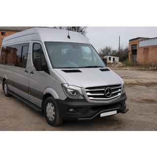 Forreste nedre frontbøjle MBSP.07.F3-04.6 Black (rustfrit stål) Mercedes Sprinter W906 2006–2018 foto 2