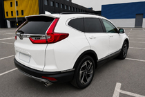 Honda CRV 2017–2022 Integrerede tagrælinger, sorte OEM (aluminium) foto 3