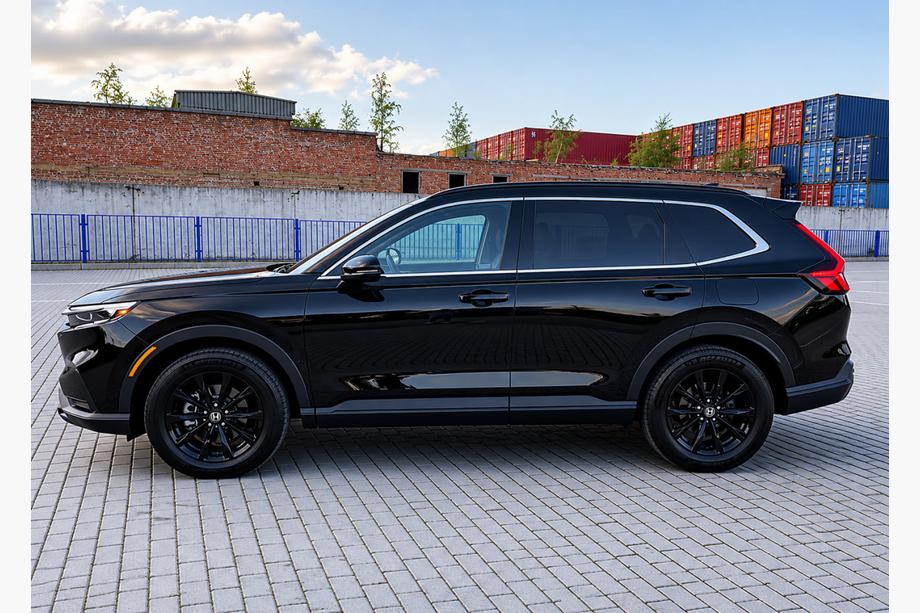 Honda CRV 2022– Integrerede tagrælinger sorte OEM (ABS-plast) Image
