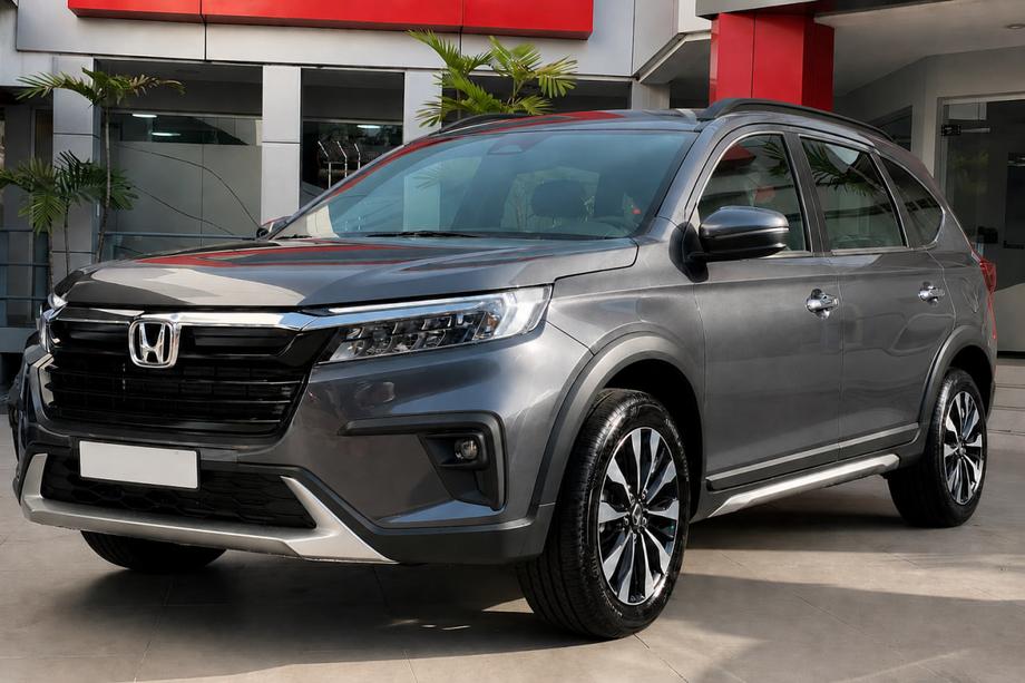 Honda BR-V 2021– Integrerede tagrælinger, sorte OEM (aluminium) Image