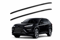 Toyota Rav 4 2019–2025 Integrerede tagrælinger sorte OEM (ABS-plast, montering med lim) foto 1