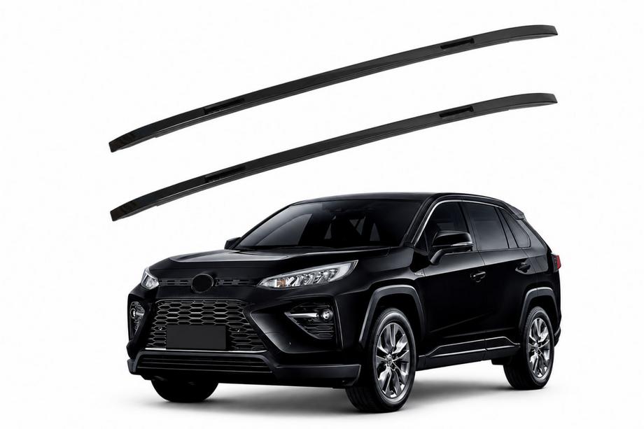 Toyota Rav 4 2019–2025 Integrerede tagrælinger sorte OEM (ABS-plast, montering med lim) Image