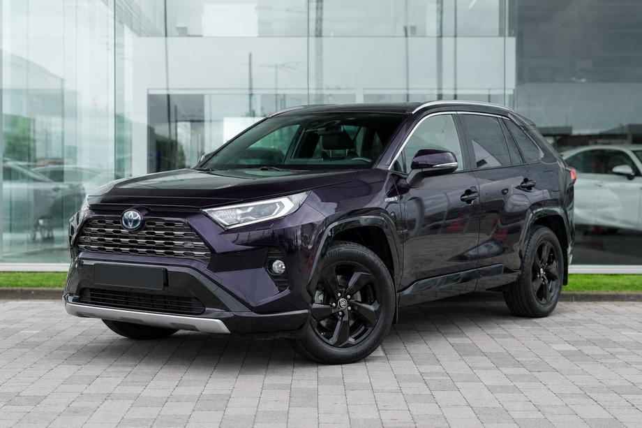 Toyota Rav 4 2019–2025 Integrerede tagrælinger, grå OEM (ABS-plast, montering med lim) Foto 1