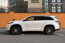 Toyota Highlander 2013–2019 Integrerede tagrælinger sorte OEM (ABS-plast) foto 2