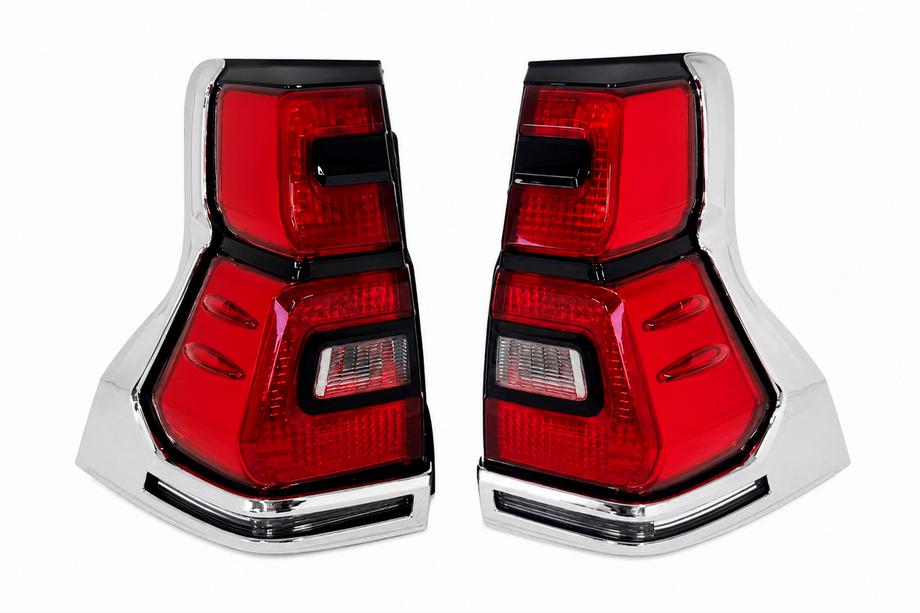 Toyota Land Cruiser Prado 150 2009–2023 LED baglygter Chrome V1 (2017-2023, 2 stk) Foto 2