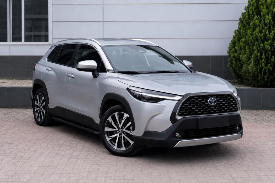 Toyota Corolla Cross 2020– Integrerede tagrælinger grå OEM (aluminium) Image