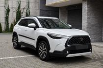 Toyota Corolla Cross 2020– Integrerede tagrælinger, sort OEM (ABS-plast, monteres med lim) foto 3
