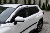 Toyota Corolla Cross 2020– Integrerede tagrælinger, sort OEM (ABS-plast, monteres med lim) foto 4