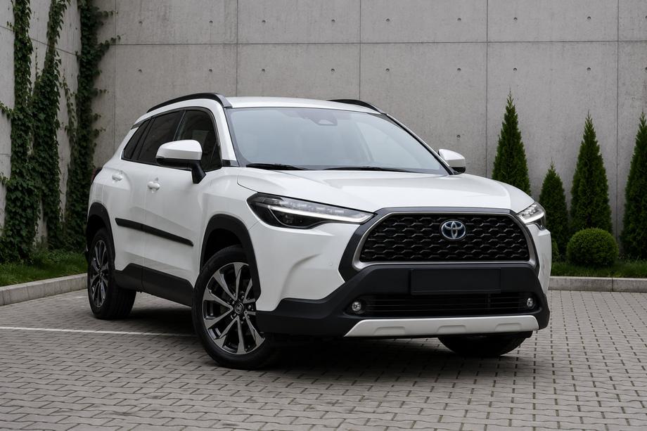Toyota Corolla Cross 2020– Integrerede tagrælinger, sort OEM (ABS-plast, monteres med lim) Image