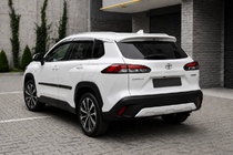Toyota Corolla Cross 2020– Integrerede tagrælinger grå OEM (ABS-plast, montering med lim) foto 2