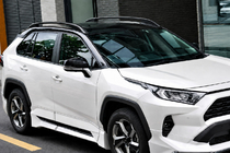 Toyota Corolla Cross 2020– Sorte OEM tagrælinger (aluminium) foto 3