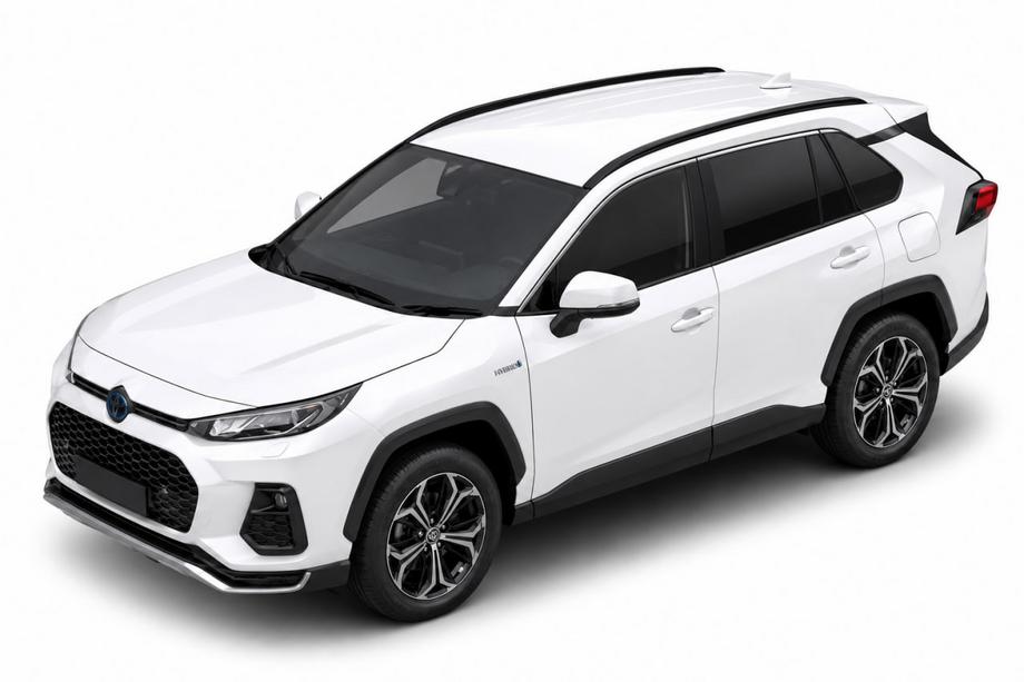 Toyota Raize 2019– Integrerede tagrælinger, sorte OEM (aluminium, montering med lim) Image