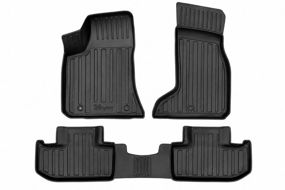 Dodge Challenger 2008–2023 Stingray 3D gummimåtter til kabinen (4WD, 4 stk) Image